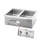 NEW WELLS 5P-MOD200TDM INSULATED TWO COMPARTMENT DROP-IN HOT FOOD WELL